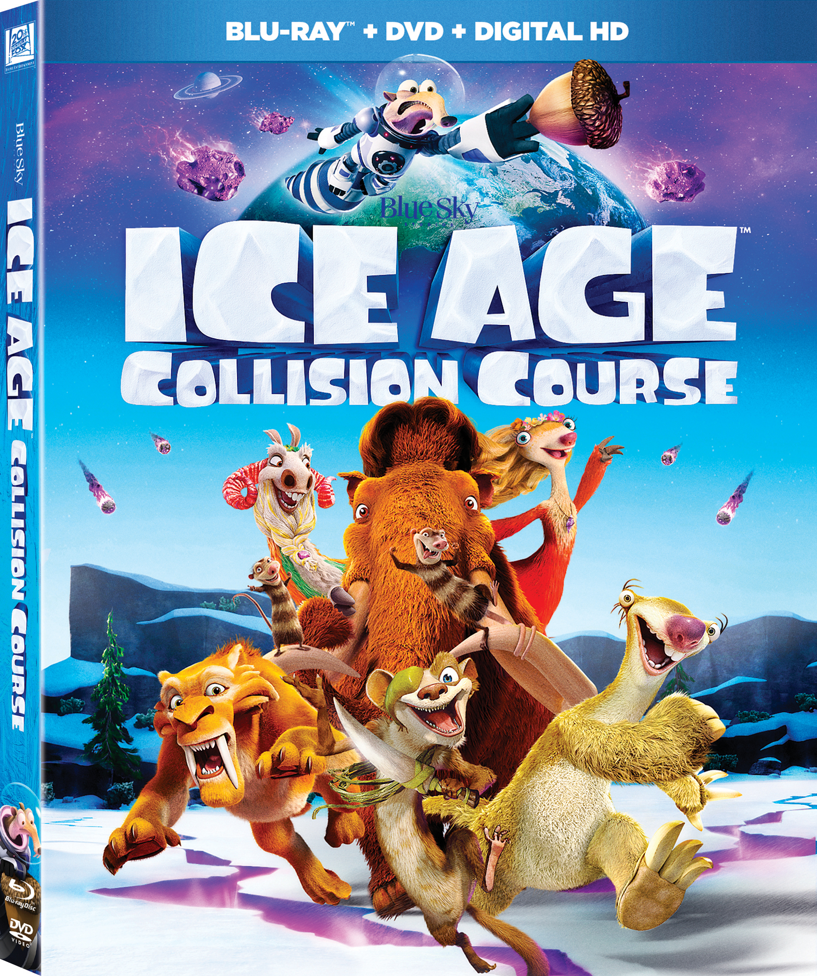 Ice Age Collision Course Blu ray DVD Twilight Sparkle s Retro