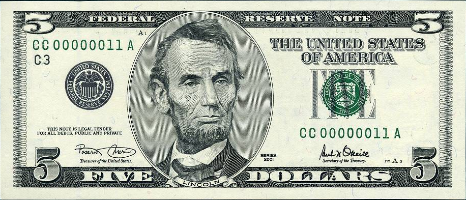 1985 5 dollar bill serial number lookup