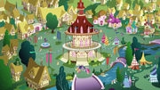 Wide view of Ponyville many moons later S9E26.png
