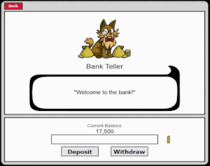 the bank!