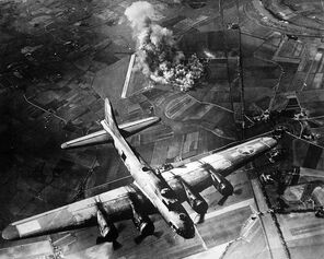 B-17 in Marienburg Focke Wulf Plant Raid, 1943