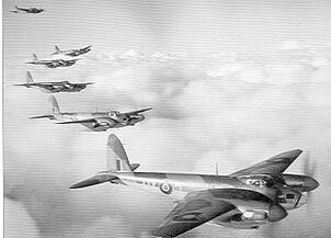 Mosquito Aircraft in formation