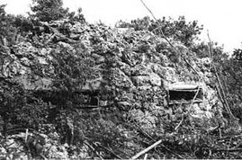 Probably knocked out Japanese pillbox, Peleliu 1944
