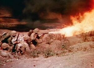 M2 Flamethrower Iwo Jima