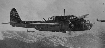 Kawasaki Ki-48 Sokei inflight, Circa 1942-1943