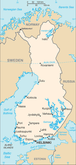 Map of Finland