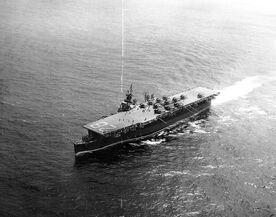 USS Cabot, Underway 1945