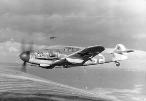 Bf 109 in flight 1943