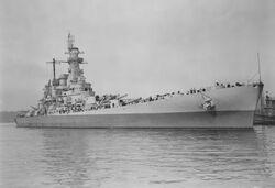 USS Washington collision damage repaired NARA BS 63999