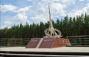 Located in the Sverdlovsk Oblast, north of Chelyabinsk, this landmark marks the border between Europe and Asia.