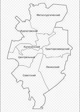 Administrative divisions of Chelyabinsk.