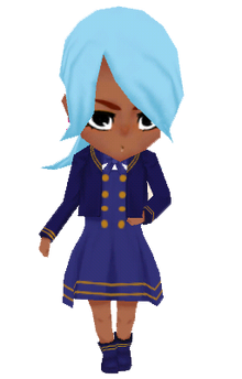 Navy Blue sailor jacket girl
