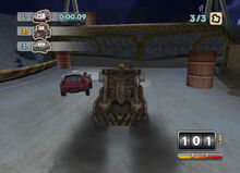 Mater and  competing in the Rustbucket final.
