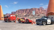 Lightning McQueen parking.