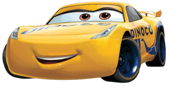 dinoco yellow car