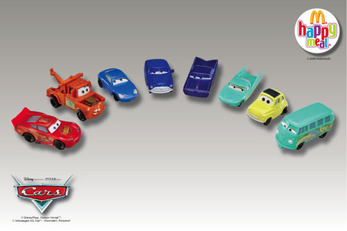 Cars 2006 McDonald's Happy Meal Toys - Disney PIXAR - NEW & USED