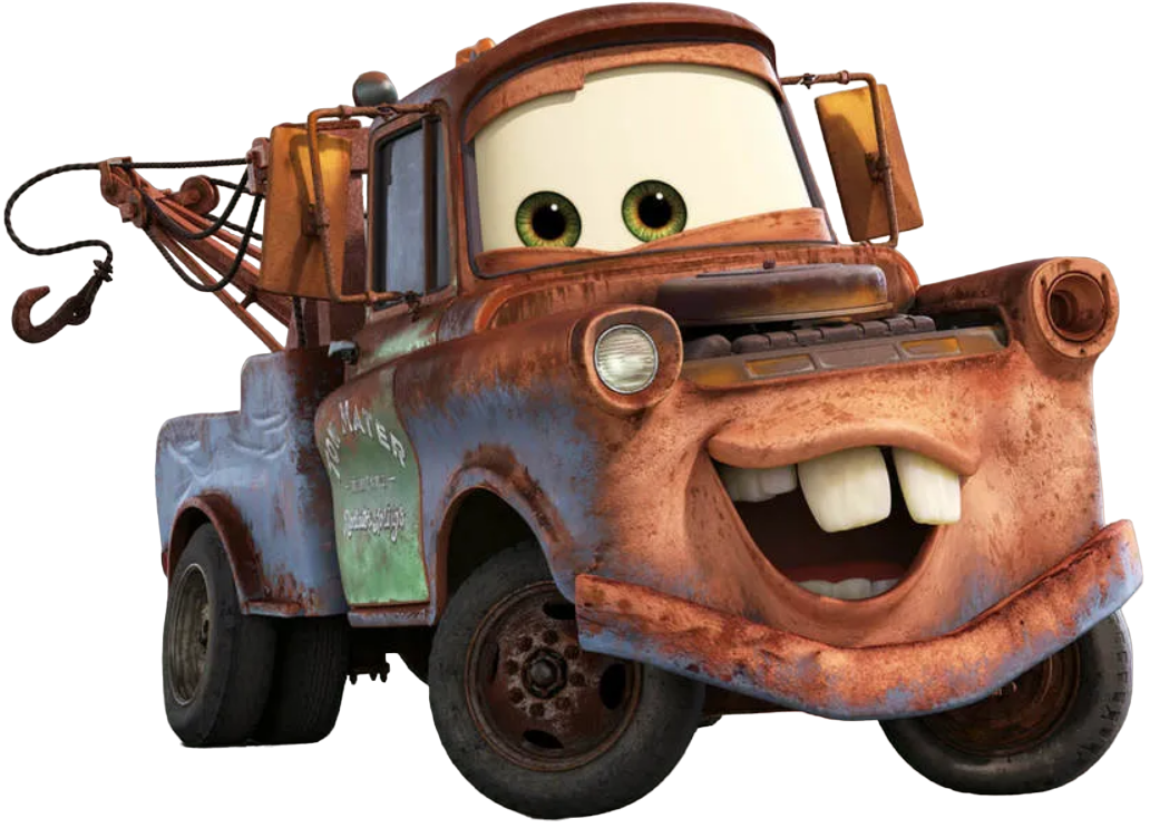 Cars kids movie tow mater on logo | Poster
