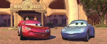 cars lightning mcqueen and sally