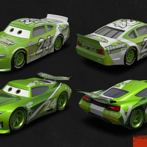 disney cars green 24