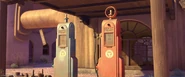 The gas pumps in Cars.
