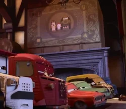 In Cars 2 (2011), nearly all of the background characters are real-life  licensed cars, with special attention given to what cars would appear in  what locations. For instance, the Italy scenes are