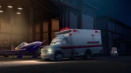 An ambulance with a similar appearance in Planes