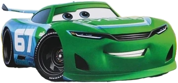 ギ*モ様 JIM REVERICK ジム　67 次世代　レーサー カーズ ミニカ Disney Pixar Cars Jim Reverick Carbon Cyber #67 Next Gen