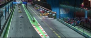 The main straight and the pits
