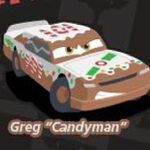 disney cars greg candyman