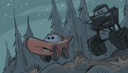 CotR Concept Art.jpeg (150 KB) Concept art of McQueen escaping from a monster truck, who very soon turns out that it's actually Ivy.