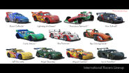 The World Grand Prix racers Concept art.