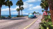 Mater driving through Florida