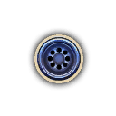 Blue wheel