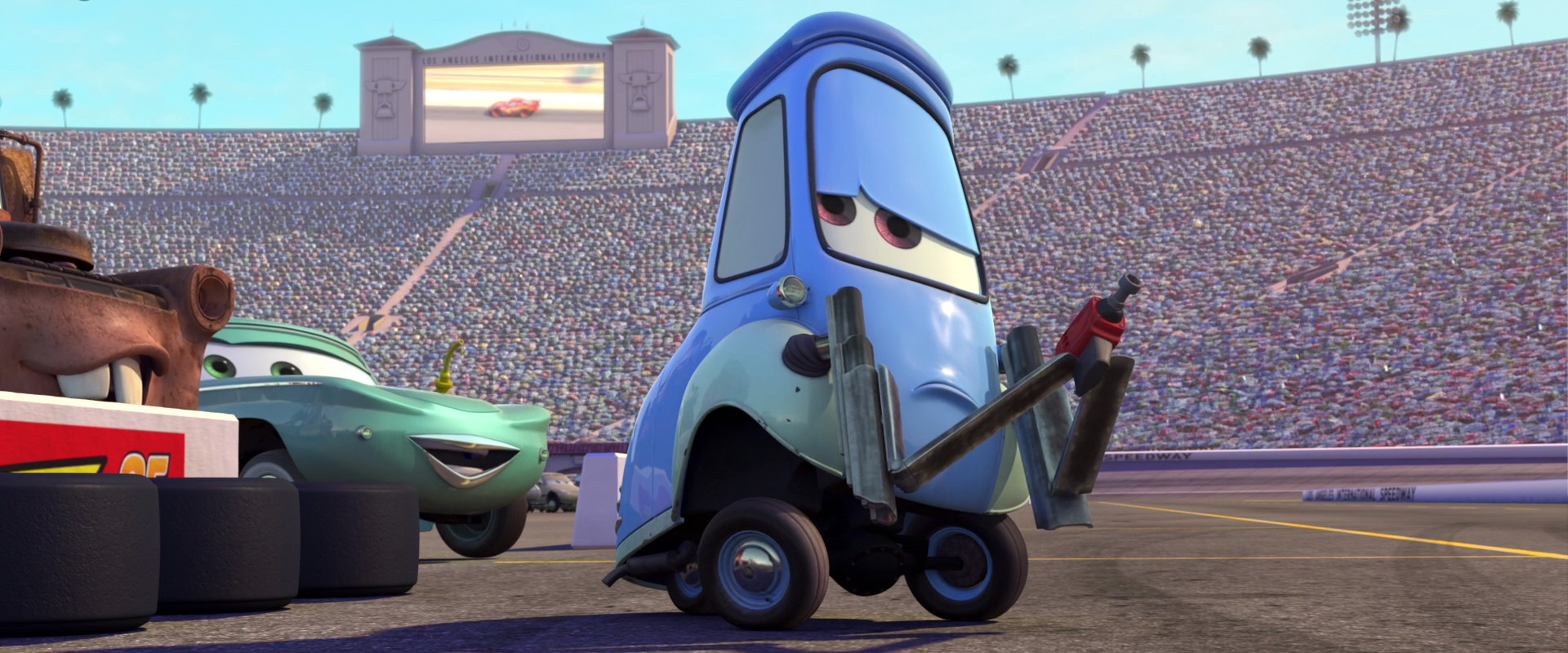 Lot - Disney Pixar The World of Cars Race O Rama Pit Crew Member Guido