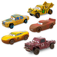 Crazy 8 Set (Taco, T-Bone, Lightning McQueen as "Chester Whipplefilter", Cruz Ramirez as "Frances Beltline", Jimbo)