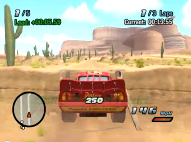 Cars Race-O-Rama  (PS2) Gameplay 