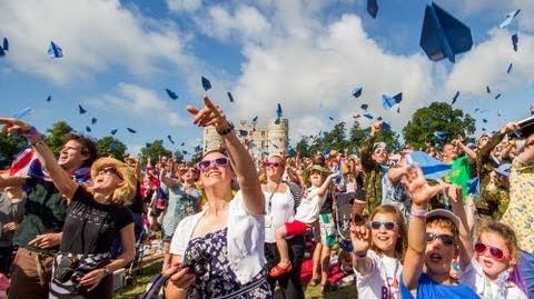 Disney's Planes at Camp Bestival - The UK's Biggest Ever Paper Planes Throw!