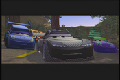 Draw MCQUEEN and CRUZ Avoiding The Crash with JACKSON STORM ,CHICK HICKS  and FRANCESCO in CARS 3