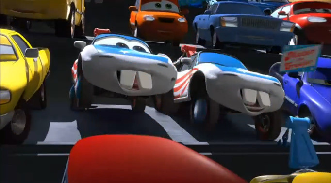Disney Pixar Cars 2 CHRISTINA WHEELAND ~ RACE FANS