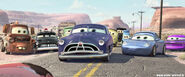 Doc Hudson after Lightning McQueen said he is a racecar.