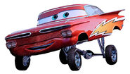 This cool paint job is inspired by Ramone's famous friend Lightning McQueen. Ramone can show support for his friend and look pretty sweet doing it!