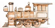 Concept Art (Notice that Muir was Originally as 0-6-0 instead of 2-6-0.)