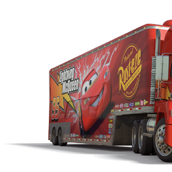 Lightning mcqueen transport truck shop