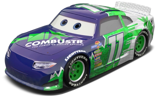 purple race car from cars 3