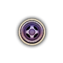 Purple and grey wheel