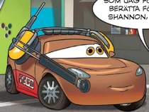 Shannon as she appears in the comic "".