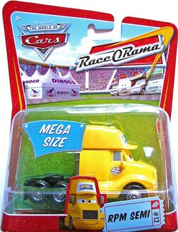 Disney Pixar Cars Race O Rama Mega Size RPM Semi - All Sports Custom Framing