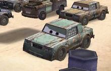 Cletus at the starting line of Rustbucket Race-O-Rama.