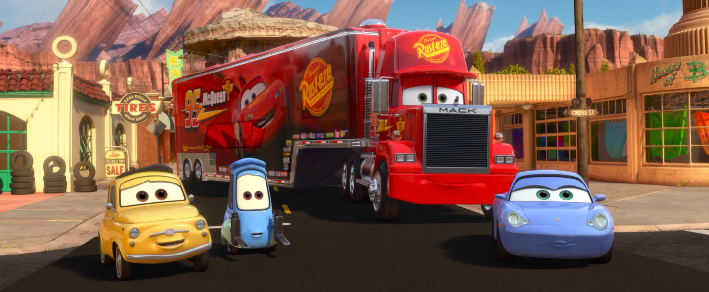 MATTEL Camion mack transporteur - Cars 3 pas cher 