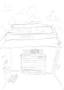 A draft sketch of the turtle store.